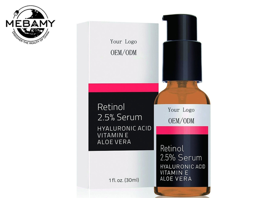 Retinol Face Serum 2.5% with Hyaluronic Acid , Aloe Vera , Vitamin E - Boost Collagen Production