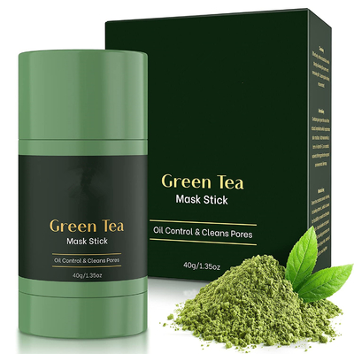 Natural Green Tea Face Mask Stick For Cleansing Whitening Anti-Acne