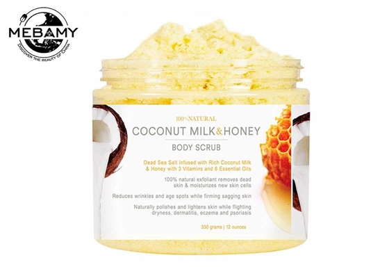 Deep Exfoliating Skin Care Body Scrub Coconut Milk / Honey Comb Reduces Oiliness
