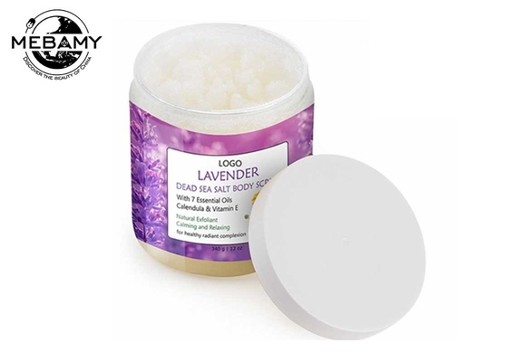 100% Natural Exfoliating Body Scrub Lavender Smell Dead Sea Salt Moisturizing Skin