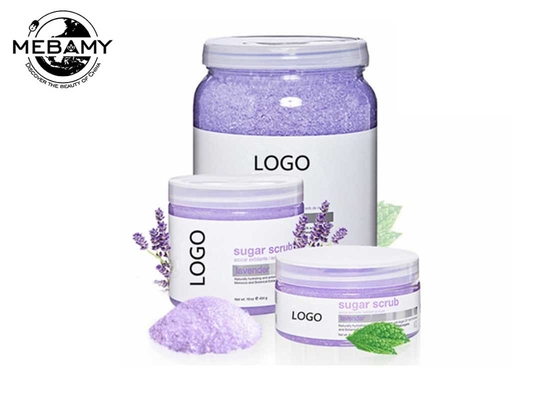 Lavender Mint Sugar Body Scrub Spearmint Oils Relieving Stress / Anxiety