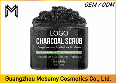 Facial Skin Care Body Scrub , Charcoal Coconut Oil Body Scrub BlackheadsTreatment