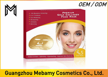 Hydrating 24K Gold Bio Collagen Facial Mask 98% Absorption Rate For Dry Skin