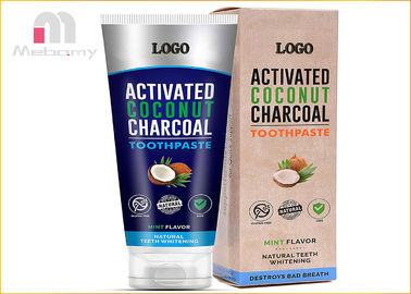 Natural Vegan Charcoal Toothpaste For Bad Breath Tooth Stains Removal And Whitening