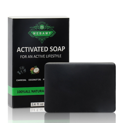 RSPO Organic Handmade Soap Activatted Bamboo Charcoal Body Bath Soap Bar