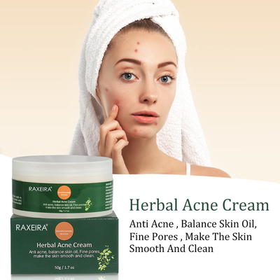 Natural Organic Herbal Cleansing Face Cream Skin Care Acne Scar Remove Treatment