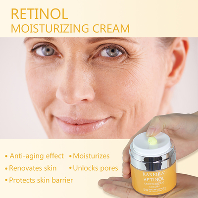 1.69OZ Retinol Moisturizing Cream For Face With 5% Hyaluronic Acid And Aloe Vera