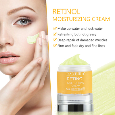 1.69OZ Retinol Moisturizing Cream For Face With 5% Hyaluronic Acid And Aloe Vera