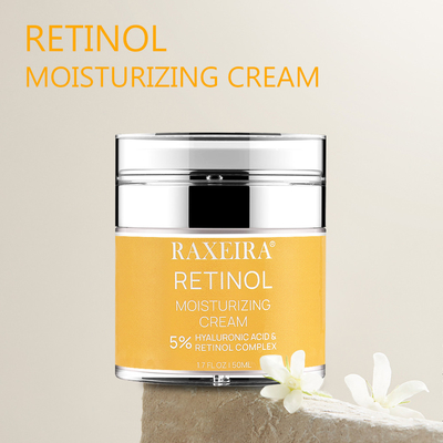 1.69OZ Retinol Moisturizing Cream For Face With 5% Hyaluronic Acid And Aloe Vera