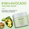 Moisturizing Kiwi Avocado Night Sleep Mask 50ml Green Color